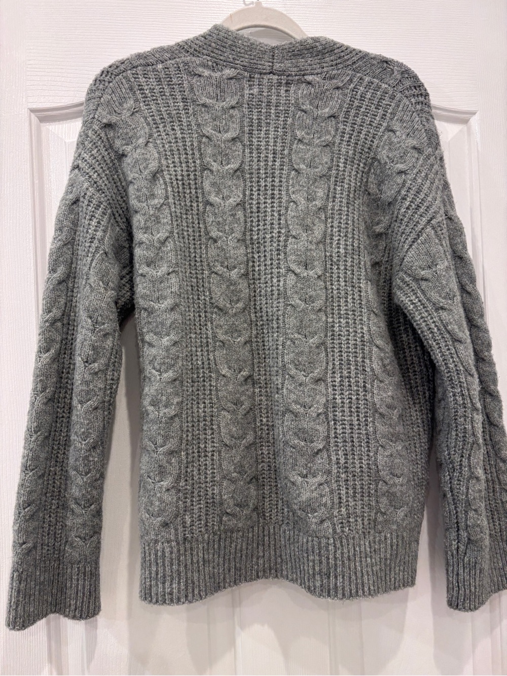 Universal Thread Gray Cable-Knit Button Cardigan - Picture 2 of 4